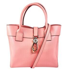Dooney & Bourke Barlow Satchel Saffiano Leather Coral Pink Crossbody Bag